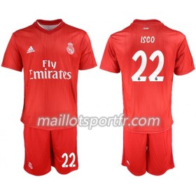 Maillot de Foot Real Madrid Isco 22 Enfant Troisieme 2018/19